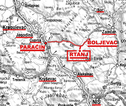 mapa srbije paracin KAKO STIĆI DO RTNJA | MOUNT OF ARTAN FEST mapa srbije paracin